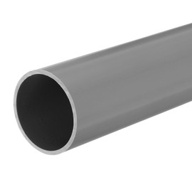 sourcing map 2 Inch PVC Rigid Tube Round Pipe Tubing Hardware Tubing 45.2mm ID 50mm OD 330mm/13 Light Grey High Impact for Water Pipe