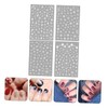Beavorty 4sheet Christmas Nail Stickers Snowflake Nail Decals Easy to