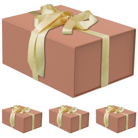 MOYEUPAC Gift Boxs 9" X 7" X 4" with Magnetic Closure Lid for Gift Packaging, Gift Boxs for Father's Day, Mother's Day, Presents Christmas and Various Holidays