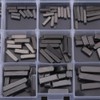 Vikye 140 Pcs Round Ended Feather Key, Parallel Drive Shaft