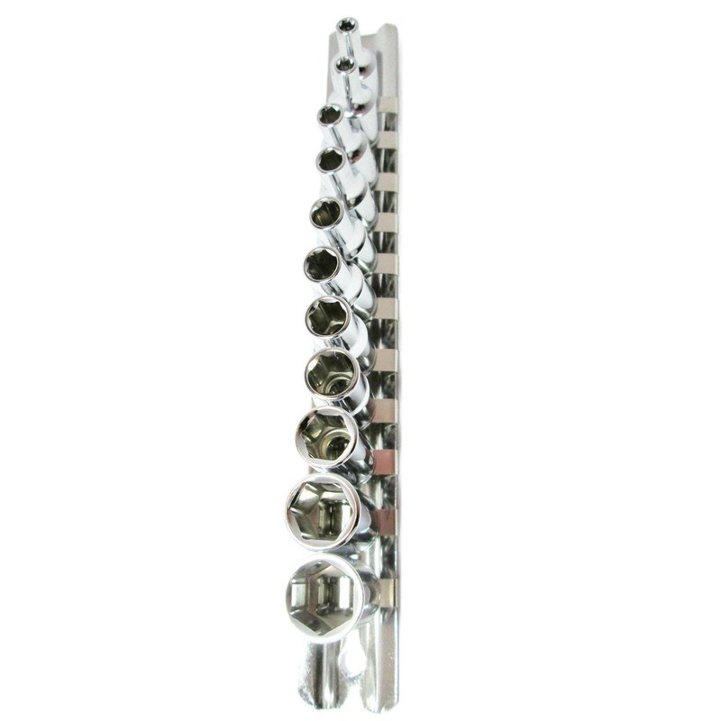 Daptez ® 11pc 1/4" Shallow Drive Socket Set Chrome Vanadium