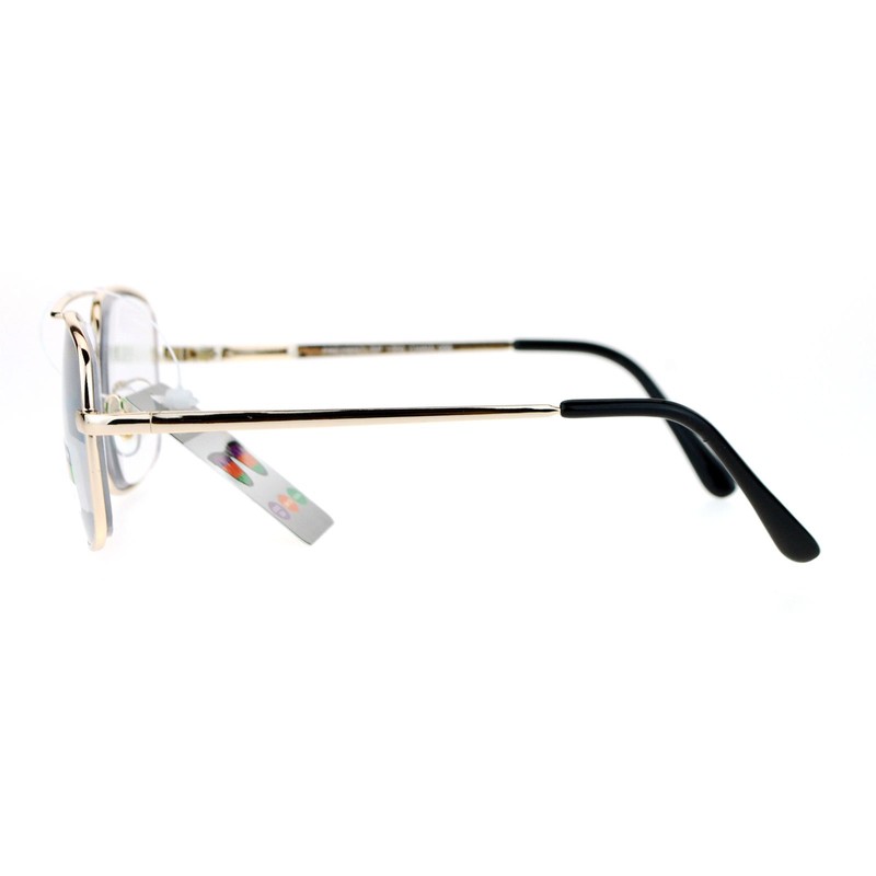 SA106 Rectangular Metal Frame Multi 3 Focus Progressive Reading Glasses