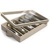 Sorbus Flatware & Utensil Storage - Fabric Chest Box for