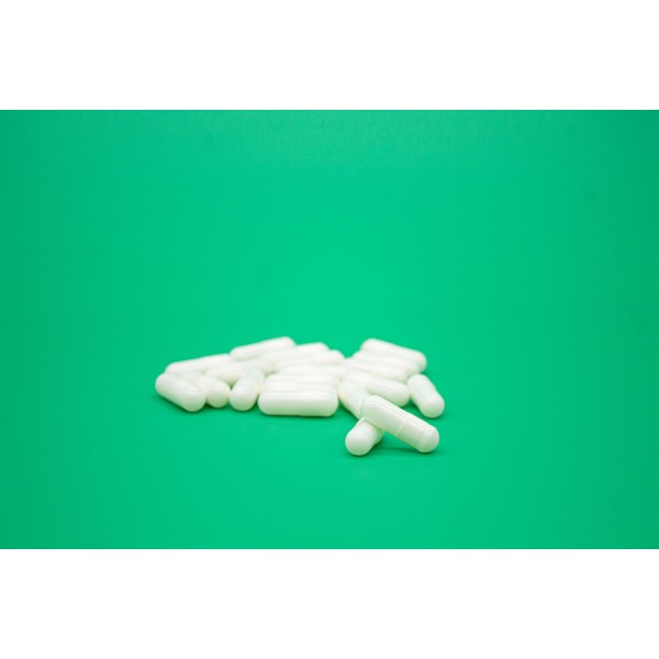 1000 Empty Vegetable Capsules. Size 0. White. Opaque. Hypoallergenic. Halal.