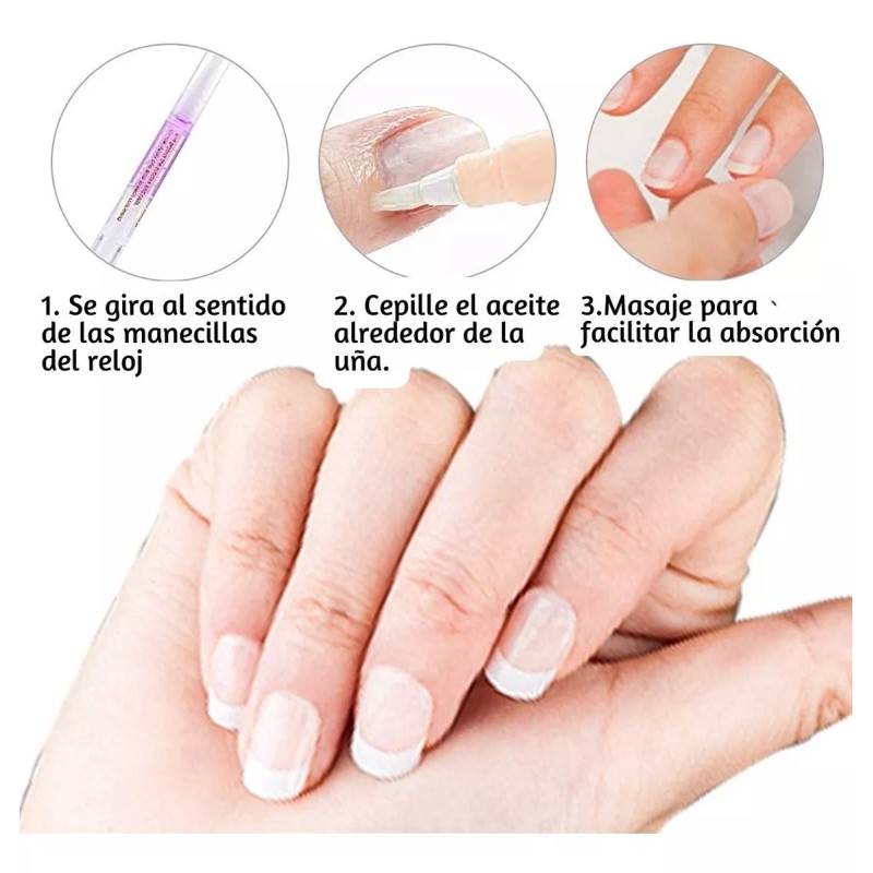 Universo en Linea Set Aceite Hidratante Y Herramientas Manicura Uña