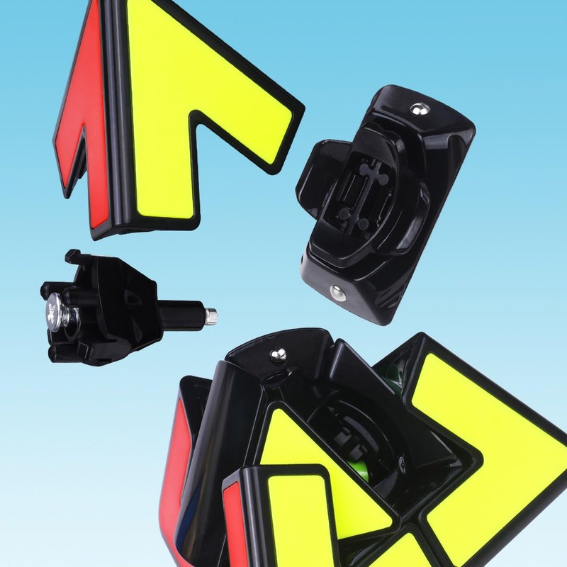 Oostifun Pyraminx Duo Irregular Pyraminx Cube Pyramid Triangle Four Axis