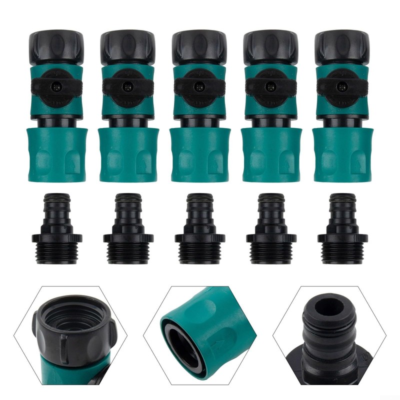 Reliable Quick Connect Garden Hose Kit with Shut Off Valve