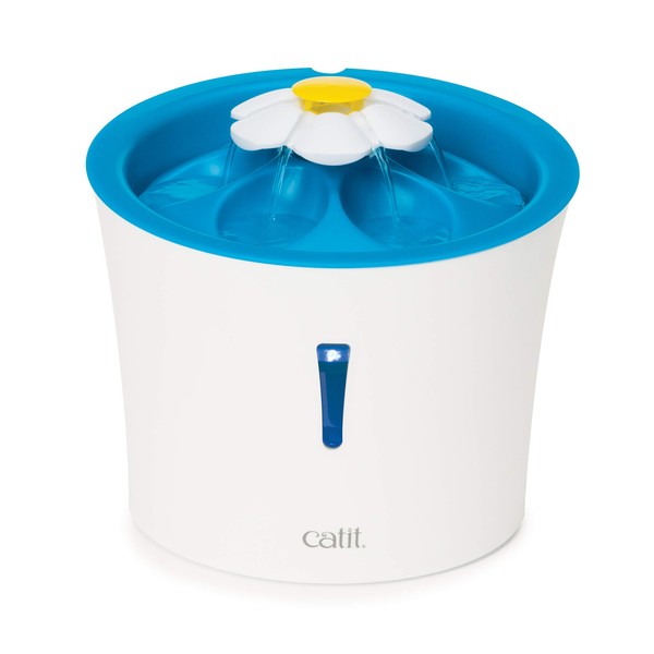 Catit Catit LED Flower Fountain with Triple Action Filter, Cat