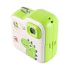 ieron Thermal Printing Camera Green Dinosaur Pattern 2.4 Inch Screen