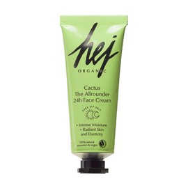 24h Face Cream Cactus (50 ml) Skincare for Radiant & Smooth Skin, Long-Lasting Moisture Thanks to Hyaluronic Acid & Argan Oil, with Anti-Ageing Effect, Natural Cosmetics, 100% Vegan HEJ ORGANIC