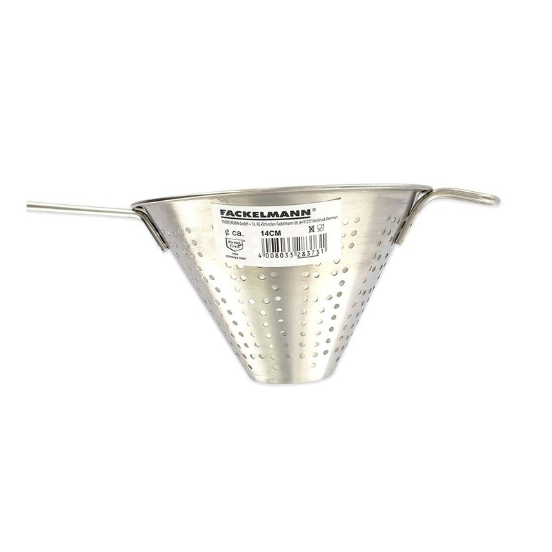 FACKELMANN 28373 INOX, Conique de Diamètre, Passoire Chinois Stainless Steel,