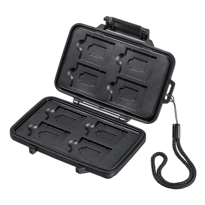 Sanwa Supply FC-MMC29BK Memory Card Case, Waterproof, Dustproof, IP55 Equivalent