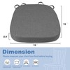 BUYUE Thickened 2.5" Friendly Woven Fabric Dining Chair Cushion, U-Shape
