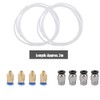 Wendry Tubo de Teflón PTFE (2 PCS), Adaptador Rápido PC4-M6