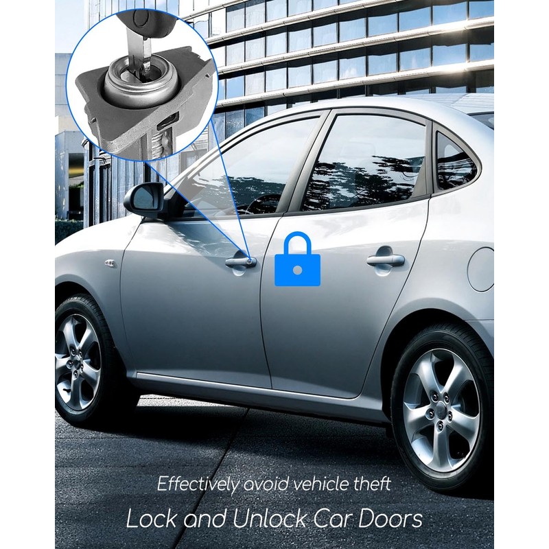 Front Door Lock Cylinder with 2 Keys Fit for Hyundai