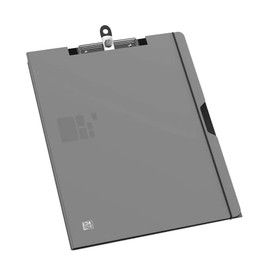 Elba 400021703GR Business Clipboard A4 Polypropylene with Elasticated Fastening and Transparent Cover Grey ELBA for Business Writing Folder, Polypropylene, A4 grey