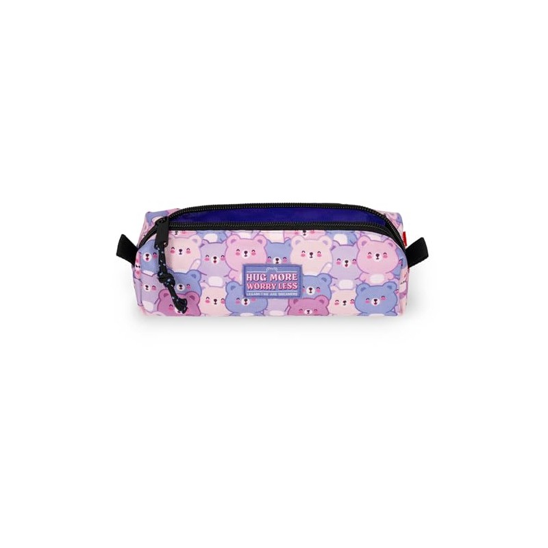 Legami - My Pencil Case, Teddy Bear Theme, Zip Closure,