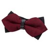 DonDon gent's retro-look pointed bow tie with hook fastener pre-tied