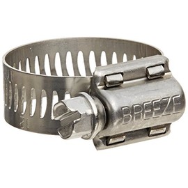 10 Pack Breeze 64012H Power Seal Clamps with 410 Stainless Screw Effective Diameter Range: 11/16" - 1-1/4" (17mm - 32mm)