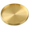 NOELAMOUR Coaster Brass Metal Gold 3D Round Fashionable Vintage Diameter