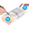 Shinwa Sokutei 62116 2 x 4 Stop Ruler, Aluminum