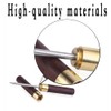 2 Pieces 6.73IN Wood Ice Pick Stainless Steel Ebony Tea