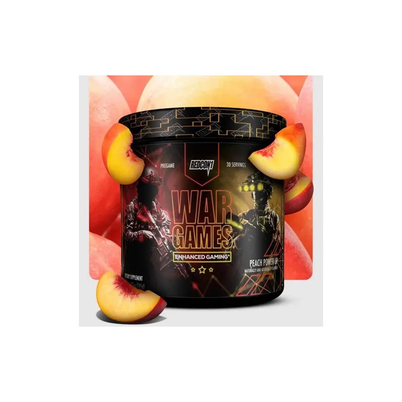 Redcon1 War Games Sin Cafeína Suplemento Nootrópico Enfoque Sabor Peach