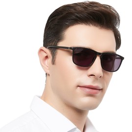 OCCI CHIARI Retro Oversized Reading Sunglasses Men 2.75 Stylish Full Lens Sun Readers 1.0 1.25 1.5 1.75 2.0 2.25 2.5 2.75 3.0 3.5 (Black)