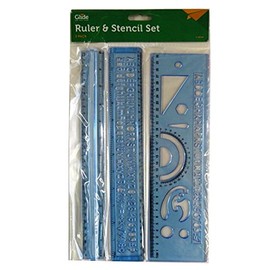 Stalwart U-80186-BTS Ruler And Stencil Set (Pack of 3)