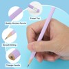 PATIKIL Round Pencils, 12 Pack Triangle HB Graphite Pencil Woodcase