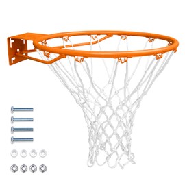 GoSports Universal Regulation 18 Inch Steel Basketball Rim-Use for Replacement or Garage Mount