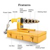 Plastic pipe welding tool，Plastic welder kit Contains welding heads of
