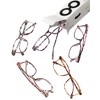 JOLISU 5-Pack Blue Light Glasses - Classic Style, Spring Hinges,