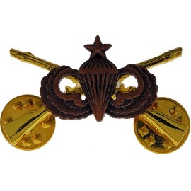 Airborne Infantry Senior Jump Wing Badge US Army Military Parachute Rifles Pin