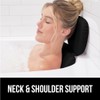 GORILLA GRIP Bath Pillow for Tub, Improved Suction Cups, Luxury