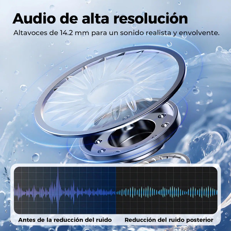 Audfonos Miniso X15 Pro Ai Audifonos Traductores Bluetooth 5.4 Ows
