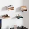STORAGE MANIAC Floating Book Shelves for Wall Mounted Invisible Floating