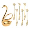 Elegant Swan Spoon and Fork Holder, Decorative Metal Cutlery Organizer