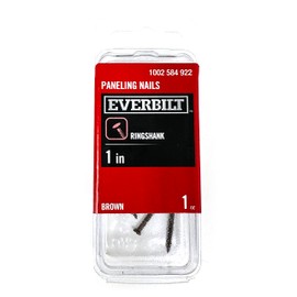 Everbilt Brown Paneling Nail for Mounting Panel Board to Wood Studs, Ring Shank, 1 inch, Pack of 40 Nails