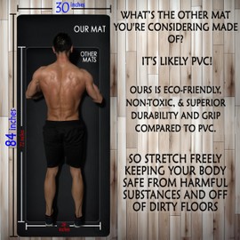 Tatago Extra Thick Yoga Mat Wide & XL-1/4 inch Extra Large Yoga Mat Thick Extra Wide And Long For Total Joint Cushioning. A Large Exercise Mat Thick And Perfect For Home Workout Pilates Or Studio.