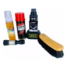 Lux-z Kit Premium P/lustrar Bolear Y Limpiar Calzado Super Brillo