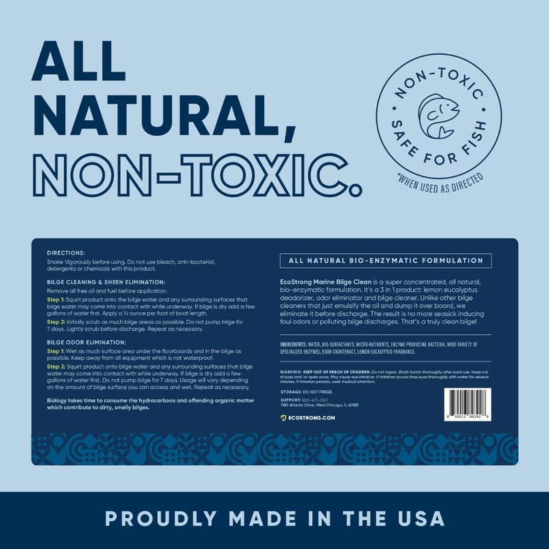 Eco Strong Bilge Cleaner & Deodorizer | Heavy Duty Formula