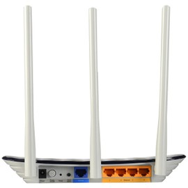 TP-LINK , Router Inalámbrico de Banda Dual Archer C20, 300Mbps a 2.4GHz y 433Mbps a 5GHz, USB, RJ45 LAN, 3 Antenas, Color Azul