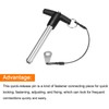 QUARKZMAN T Handle Locking Pins 25/64 Inch Pin Diameter 2-3/4