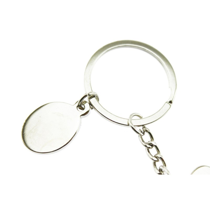 navire [Set of 3] Dog Love Key Chain Metal Silver