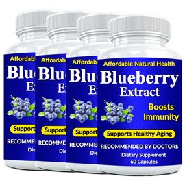Heaven's Gate Blueberry 10:1 Extract, 10,000 mg Strength, 240 Capsules, 8 Month Supply, Concentrated and Standardized 10X Whole Fruit Extract, All Natural, Non-GMO and Gluten Free