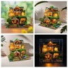 Yuzhen DIY Miniature Dollhouse with Furniture and LED Lights, Wooden