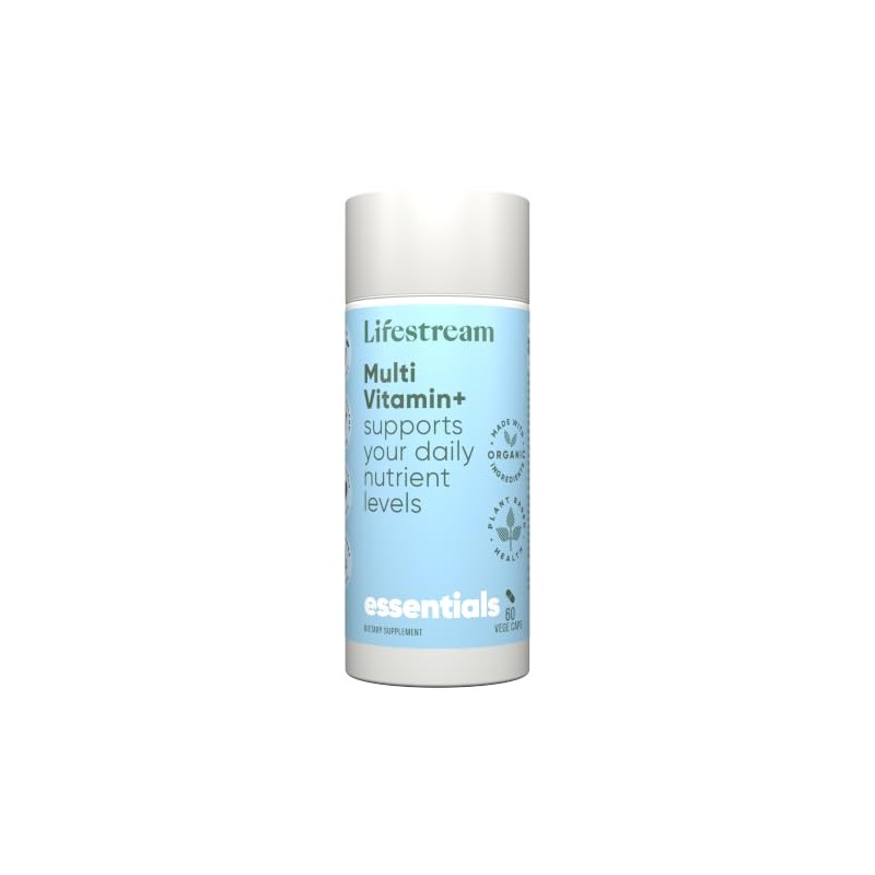 Lifestream Multi Vitamin+ wholefood multivitamin Supplement with spirulina Magnesium Calcium