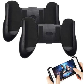 CaoXiong 2PCS 4.5-6.5" Universal Mobile Game Joystick Portable Mobile Phone Support Game Pad Joysticks Game Handle Grip Controller Rocker Stand Holder for mobile phones(Black)