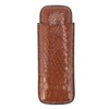 2 Finger Cigar Case Portable Waterproof Lightweight Artificial Leather Cigar